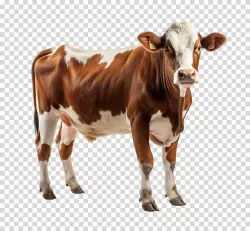 Cow farm animal rural transparent PNG image