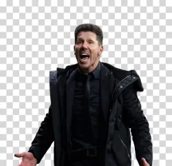 Diego Simeone Atlético Madrid coach transparent PNG image