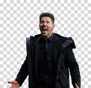 Diego Simeone Atlético Madrid coach transparent PNG image