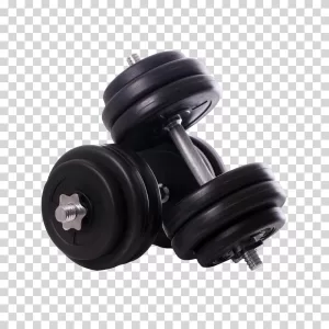 Dumbbells essential fitness equipment transparent PNG image