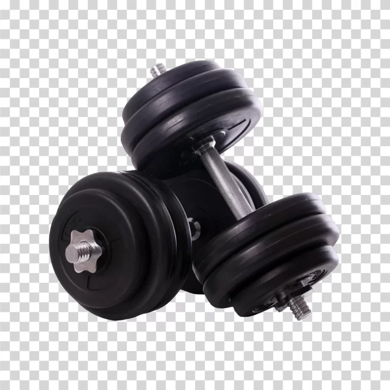 Dumbbells essential fitness equipment transparent PNG image