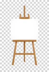 Easel, tool for artists and painters, transparent PNG image Easel tool for artists and painters transparent PNG image