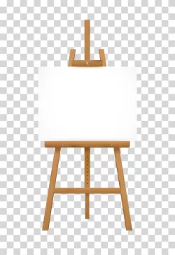 Easel tool for artists and painters transparent PNG image