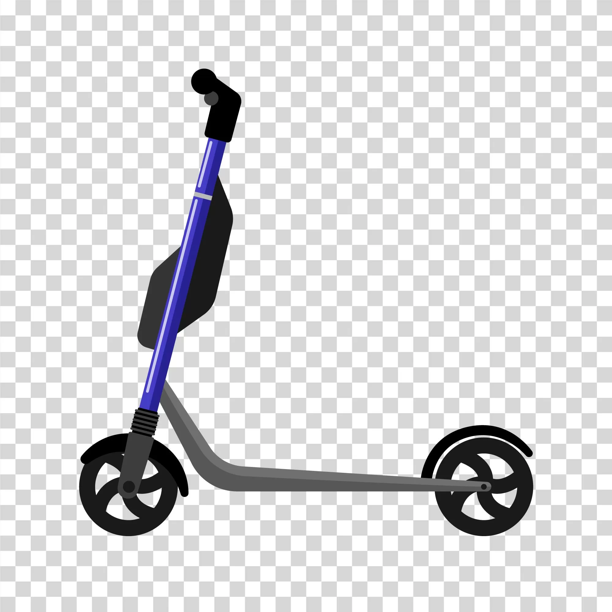 Electric scooter eco-friendly transportation transparent PNG image