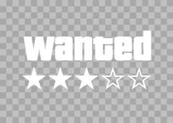 GTA Wanted Level criminal status indicator Grand Theft Auto game transparent PNG image