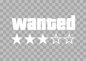 GTA, Wanted, Level criminal status indicator, Grand Theft Auto, game, transparent PNG image GTA Wanted Level criminal status indicator Grand Theft Auto game transparent PNG image
