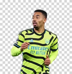 Gabriel Jesus skillful footballer Arsenal transparent PNG image