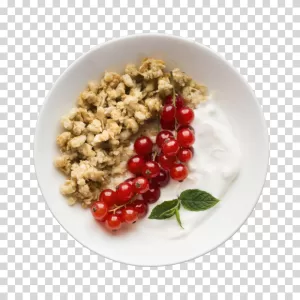 Greek yogurt healthy breakfast creamy bowl transparent PNG image