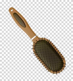 Hair brush grooming accessory comb transparent PNG image