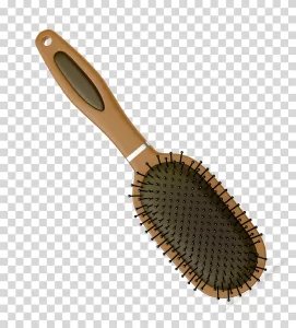 Hair brush grooming accessory comb transparent PNG image