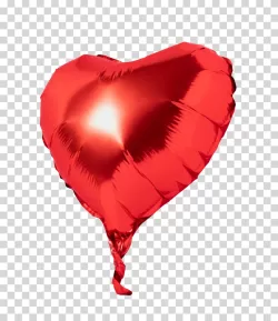Heart Balloon symbol of love for Valentine's Day transparent PNG image