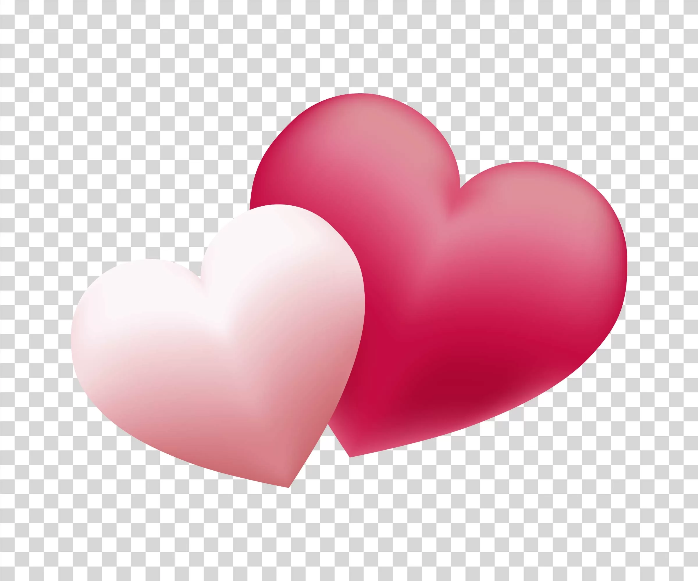 Hearts love romance valentine transparent PNG image