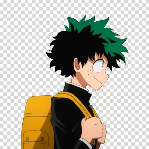 Izuku Midoriya My Hero Academia protagonist anime transparent PNG image