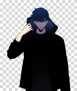 Jin Woo from Solo Leveling protagonist of the anime series manhwa transparent PNG image
