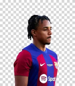 Jules Kounde Barcelona footballer transparent PNG image
