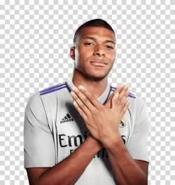 Kylian Mbappé Real Madrid jersey transfer transparent PNG image