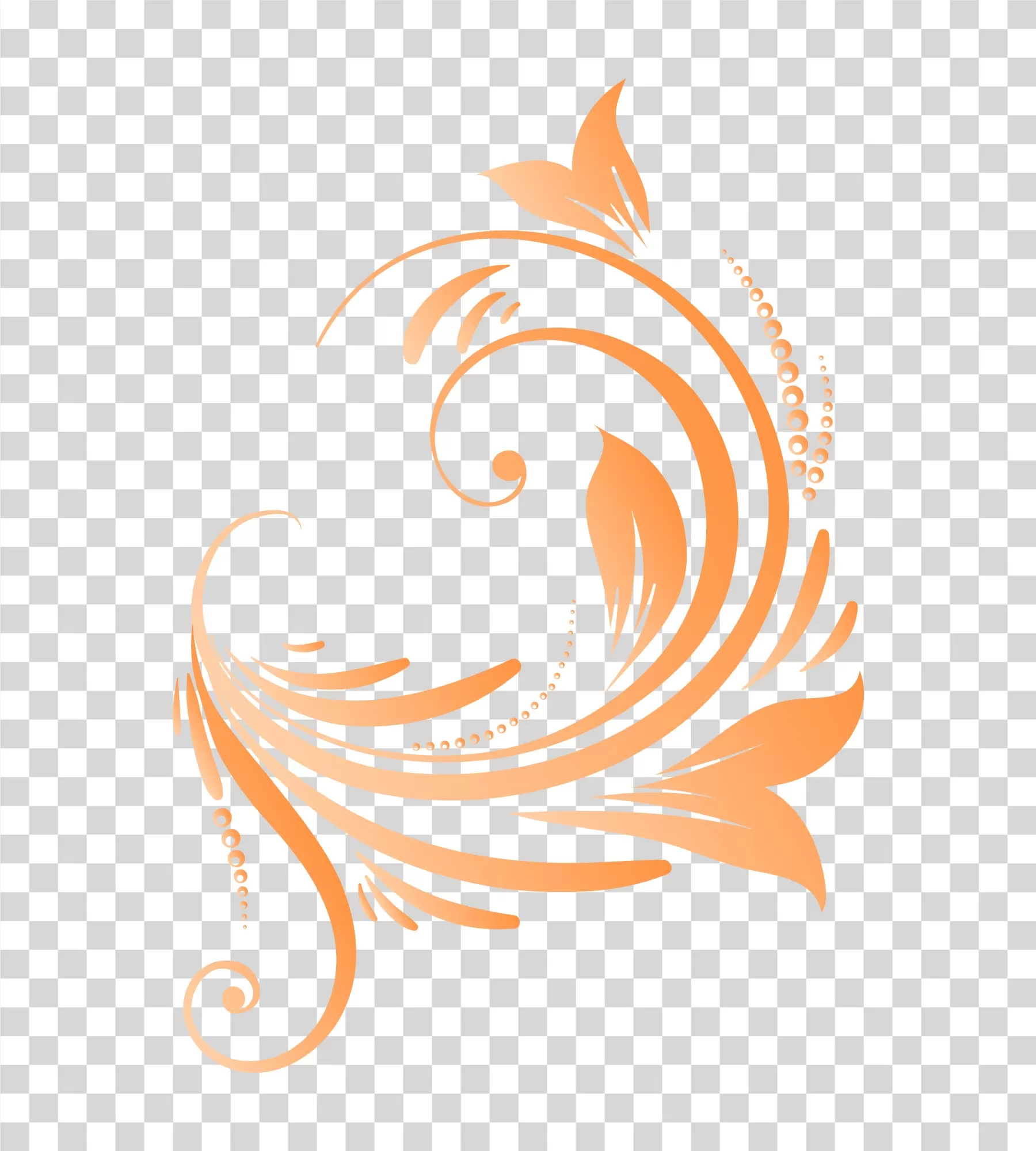 Leaf Ornate floral illustration botanical transparent PNG image