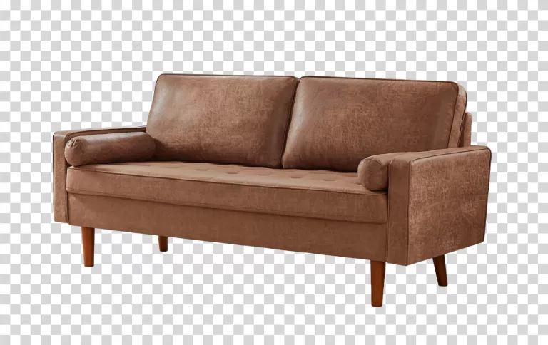 Leather Couch furniture sofa transparent PNG image