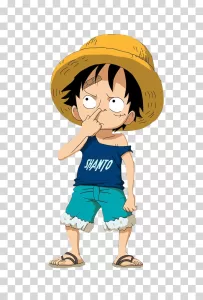 Luffy Monkey D. Luffy kid One Piece anime transparent PNG image