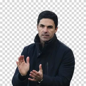 Mikel Arteta coach of Arsenal FC transparent PNG image