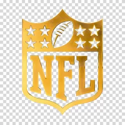 NFL logo golden emblem American football transparent PNG image