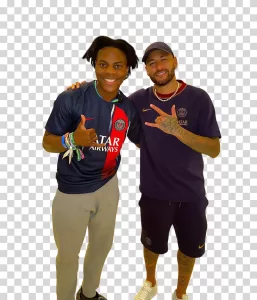 Neymar and iShowSpeed, football and gaming duo, transparent PNG image Neymar and iShowSpeed football and gaming duo transparent PNG image