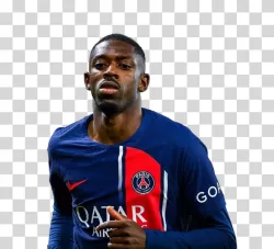 Ousmane Dembélé PSG footballer transparent PNG image