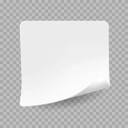 Paper sticker note and label stationery transparent PNG image