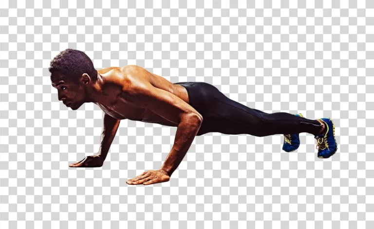 Pushups in Gym exercise for strength training transparent PNG image