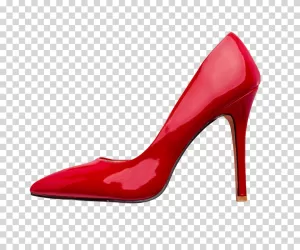 Red Heels romance elegance Valentine's Day fashion transparent PNG image