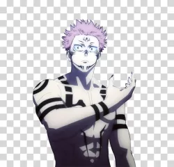 Ryomen Sukuna Jujutsu Kaisen anime cursed spirit transparent PNG image