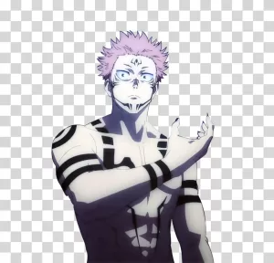 Ryomen Sukuna Jujutsu Kaisen anime cursed spirit transparent PNG image