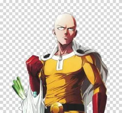 Saitama One Punch Man protagonist anime transparent PNG image