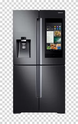 Samsung Fridge modern refrigerator for kitchen food storage transparent PNG image