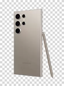 Samsung Galaxy S24 Ultra flagship smartphone transparent PNG image