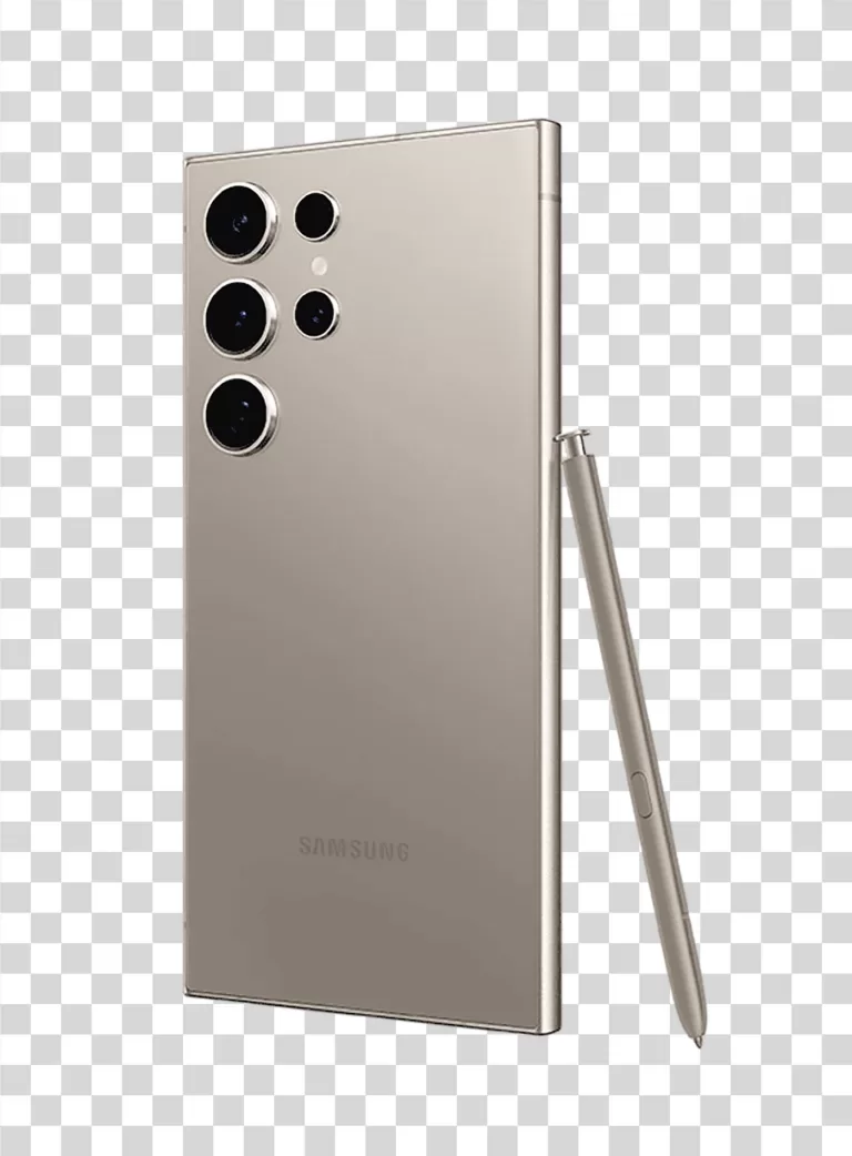 Samsung Galaxy S24 Ultra flagship smartphone transparent PNG image