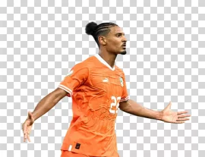 Sébastien Haller, footballer from Ivory Coast national team, transparent PNG image Sébastien Haller footballer from Ivory Coast national team transparent PNG image