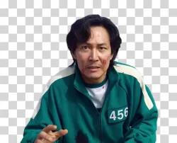 Seong Gi-hun Squid Game character Netflix series transparent PNG image