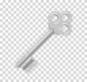 Silver Key, metal key, game assets, transparent PNG image Silver Key metal key game assets transparent PNG image