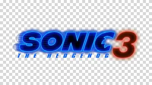 Sonic the Hedgehog 3 Movie Logo transparent PNG image