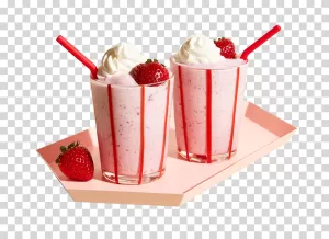 Strawberry Milkshake drink smoothie transparent PNG image