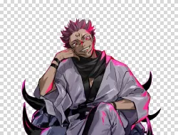 Sukuna Jujutsu Kaisen king of curses evil anime transparent PNG image