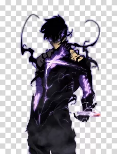 Sung Jinwoo solo leveling anime transparent PNG image