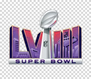 Super Bowl LVIII, logo, NFL, American football, transparent PNG image Super Bowl LVIII logo NFL American football transparent PNG image