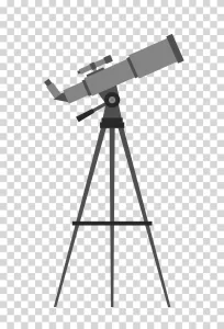 Telescope astronomical cosmos celestial viewing transparent PNG image