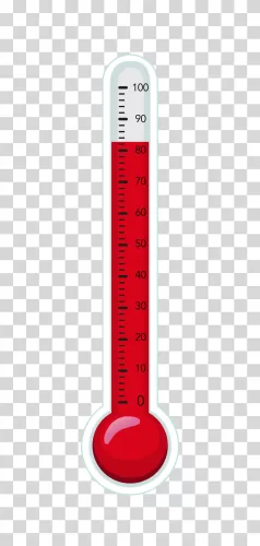 Thermometer temperature measuring device transparent PNG image