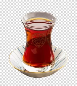Turkish Tea Cup traditional drink transparent PNG image