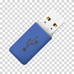 USB Flash Drive portable storage device transparent PNG image