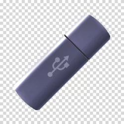 USB flash drive portable storage device transparent PNG image