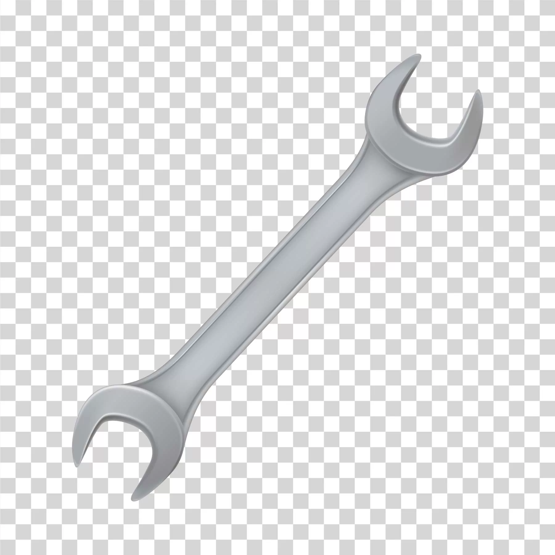 Wrench tool for mechanical work and repairs workshop tool transparent PNG image